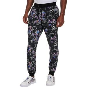 Robert Graham Men's Dark Energy Knit Joggers Size XL Extra Large Graphic Print